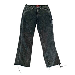 Dickies Black Acid Washed Cargo Jeans Size 5/27